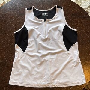 Xersion Black and White Active Tank Top
